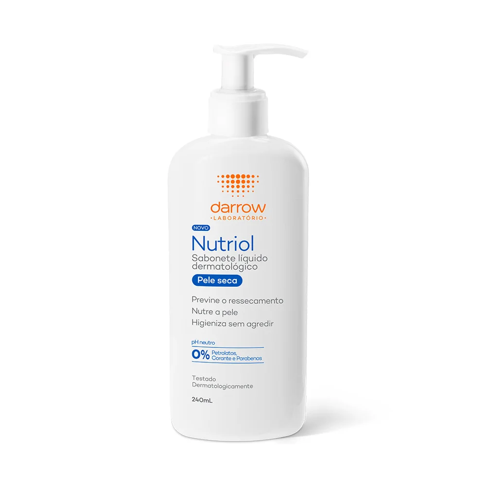 Sabonete Líquido Darrow Nutriol Pele Seca Facial e Corporal 240ml