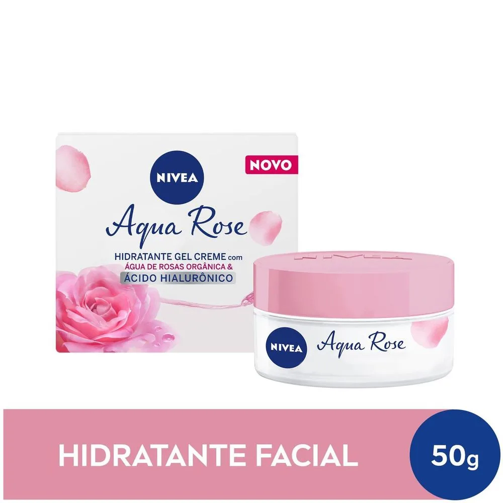 Creme Facial Nivea Aqua Rose Hidratante em Gel 50ml
