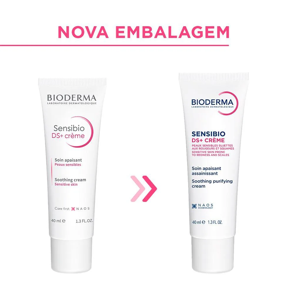 Bioderma Gel Creme Facial Bioderma Sensibio DS+ Antivermelhidão e Antidescamação 40ml