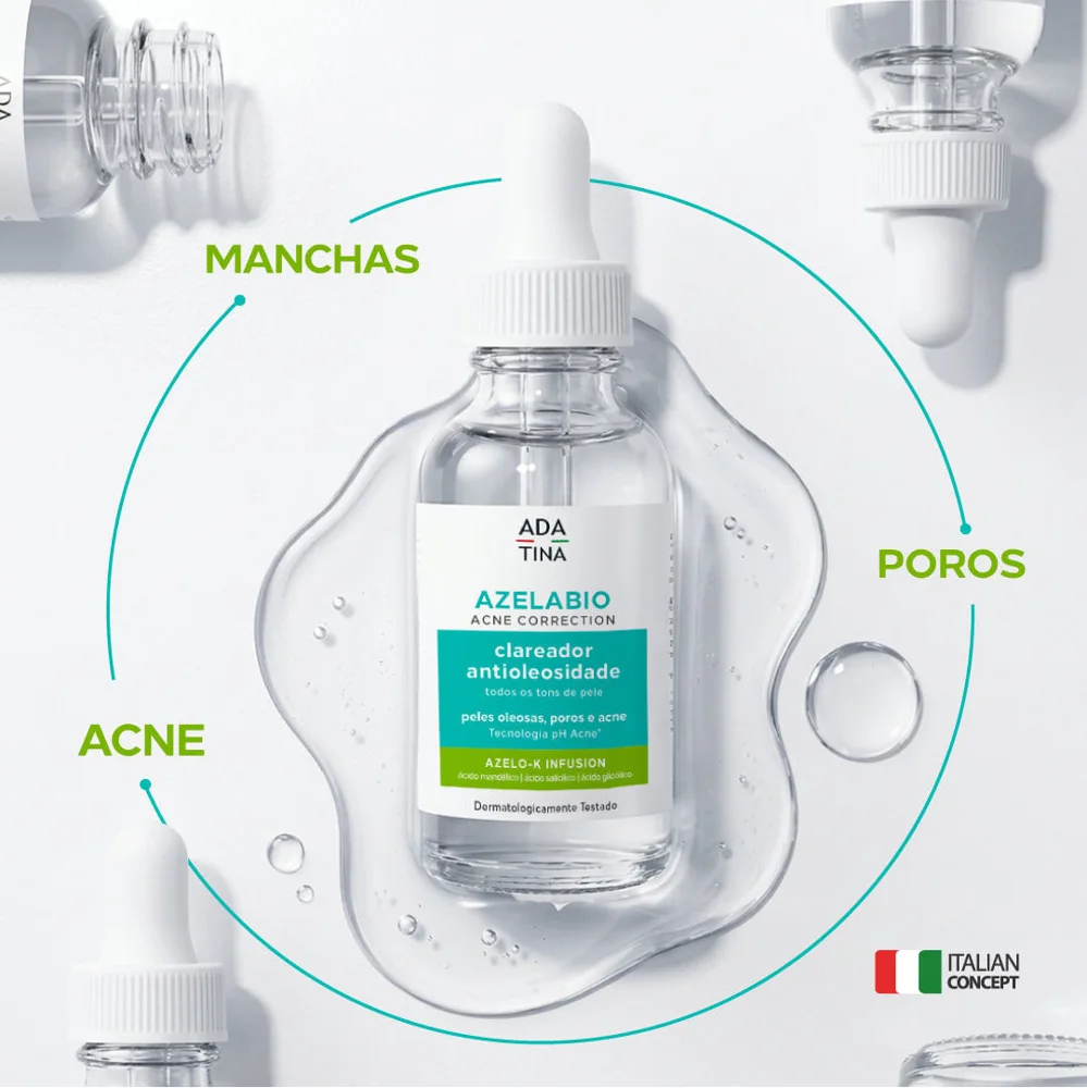 Sérum Clareador Manchas Azelabio Acne Correction Ada Tina