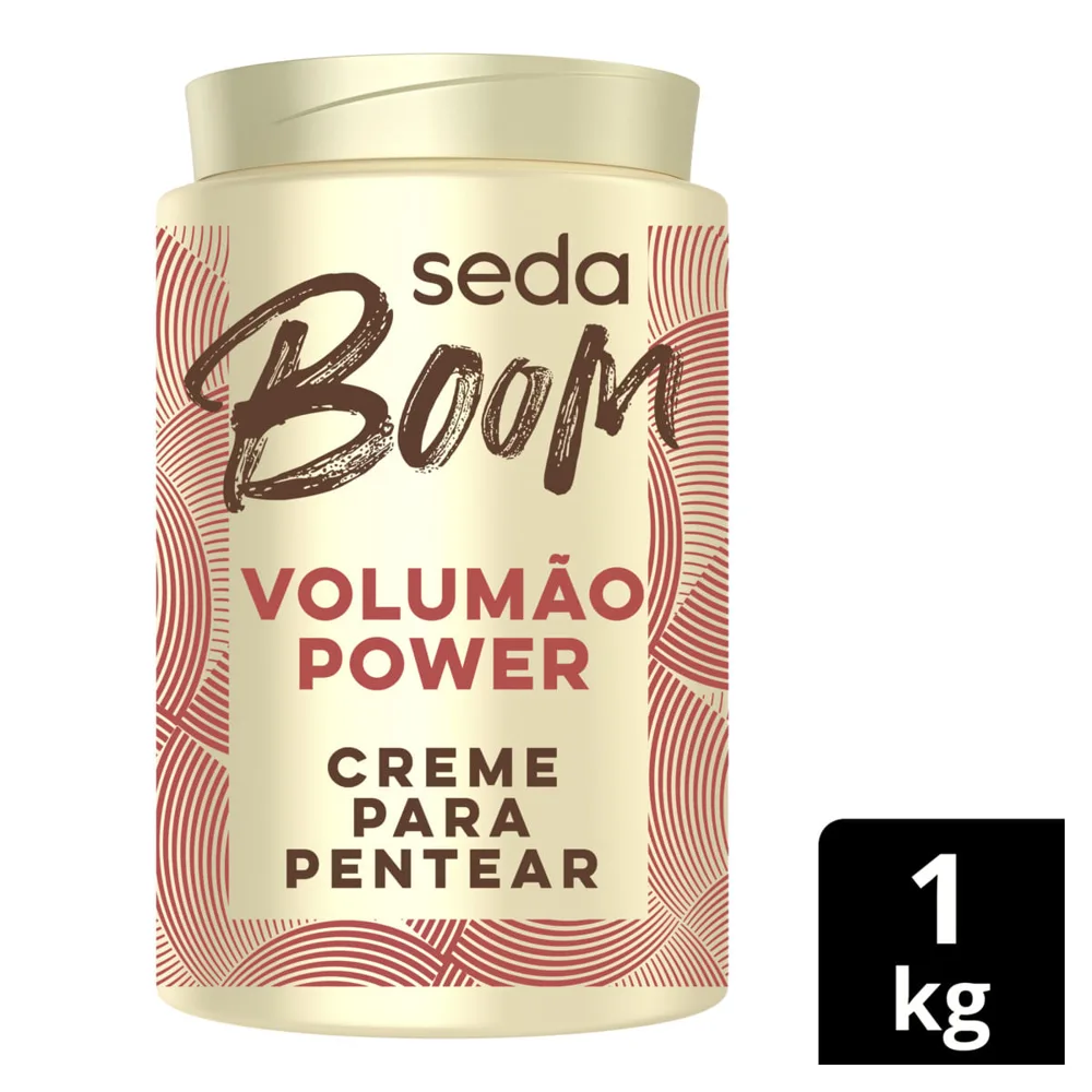Creme Para Pentear Seda Boom Volumão Power Pote 1kg