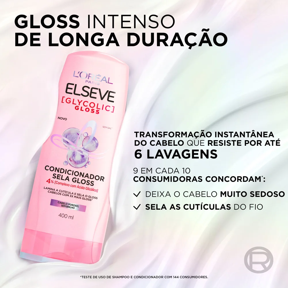 Condicionador Elseve Glycolic Gloss Sela Gloss 200ml