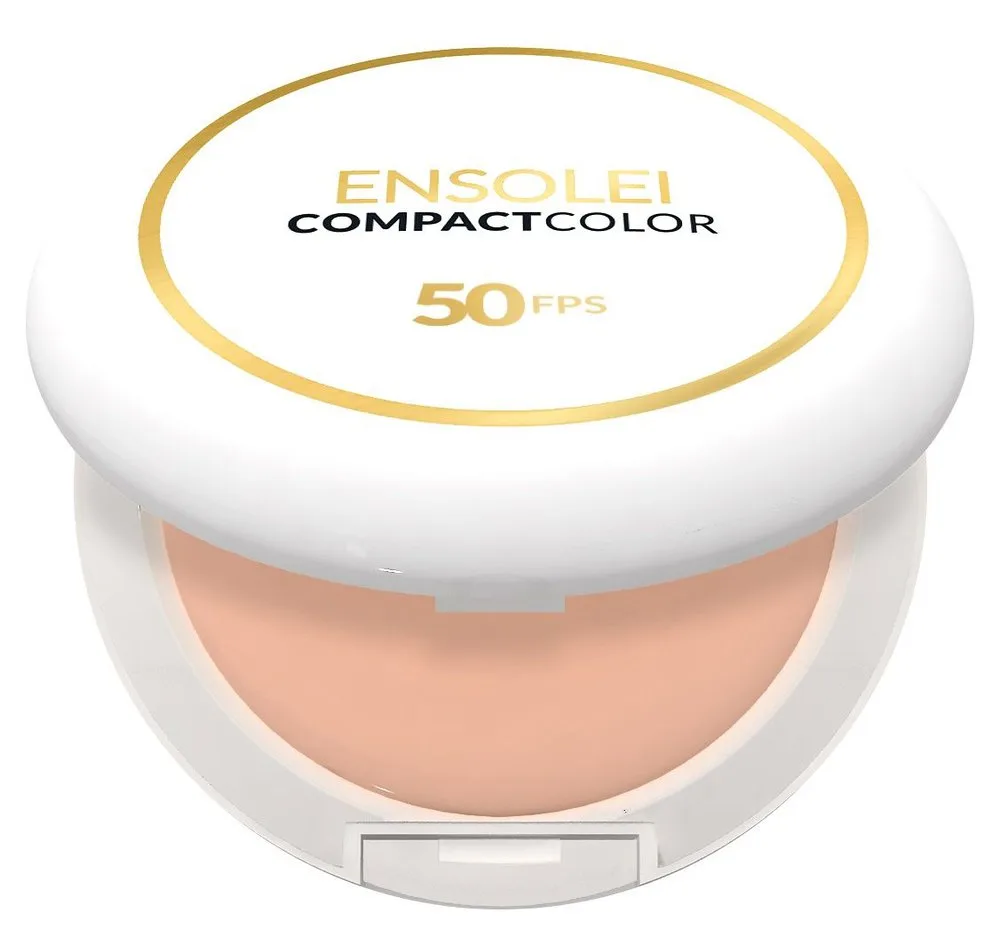 Protetor Solar Facial Profuse Ensolei Compact Color FPS50 Pó Compacto Cor Bege Translúcida 10g