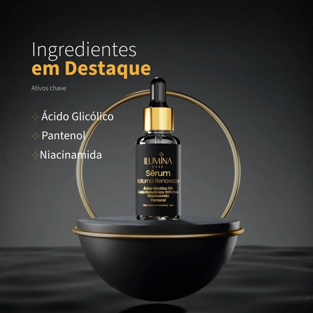 Kit 6 Sérum Noturno Ácido Glicólico