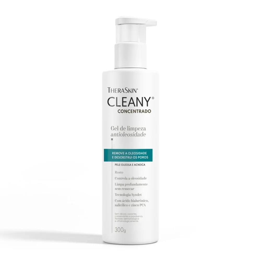Gel de Limpeza Facial Theraskin Cleany Concentrado Antioleosidade 300ml