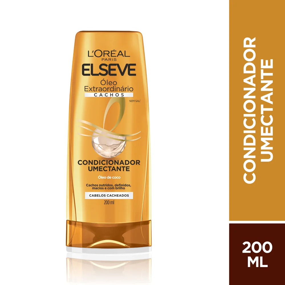 Condicionador Elseve Óleo Extraordinário Cachos Umectante 200ml