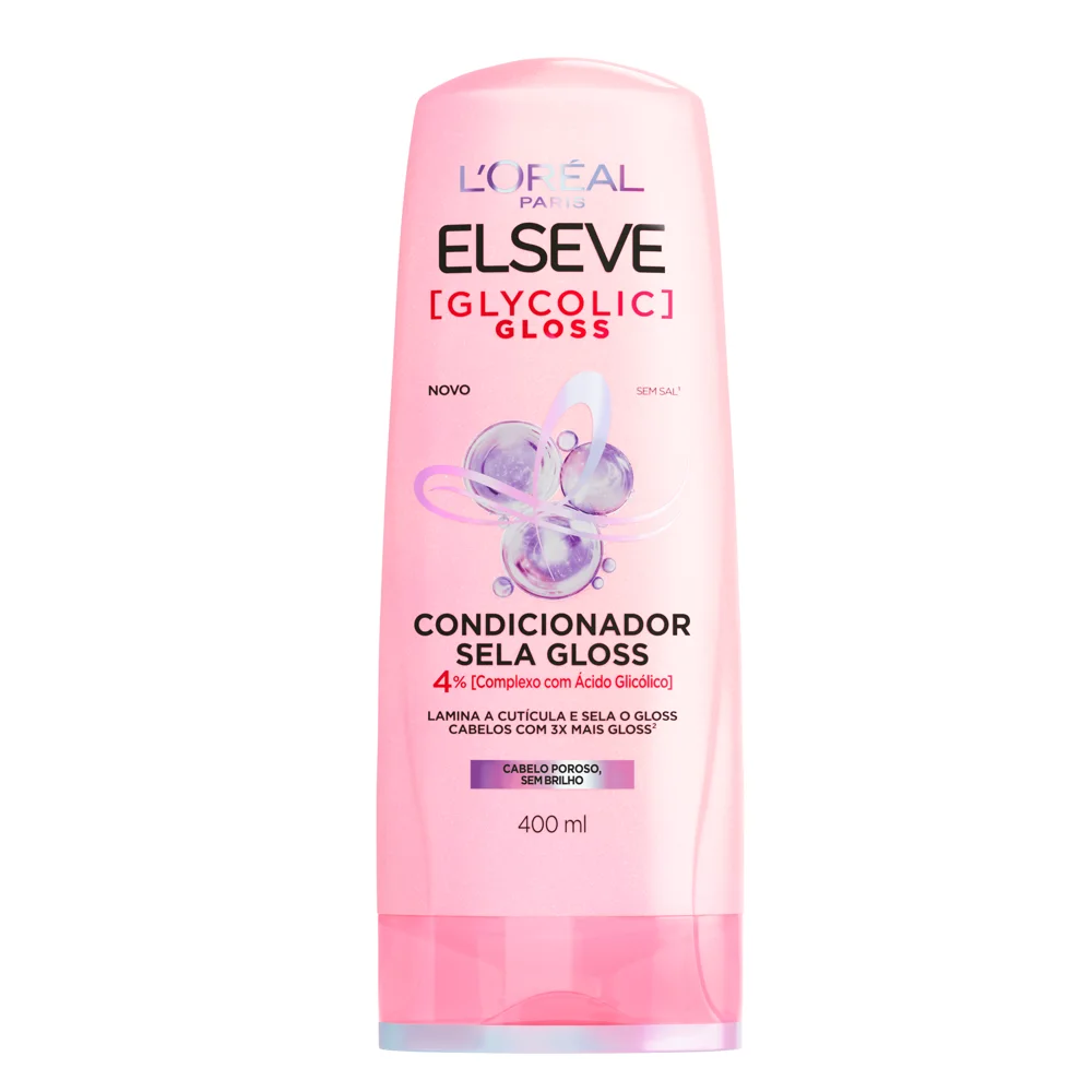 Condicionador Elseve Glycolic Gloss Sela Gloss 400ml
