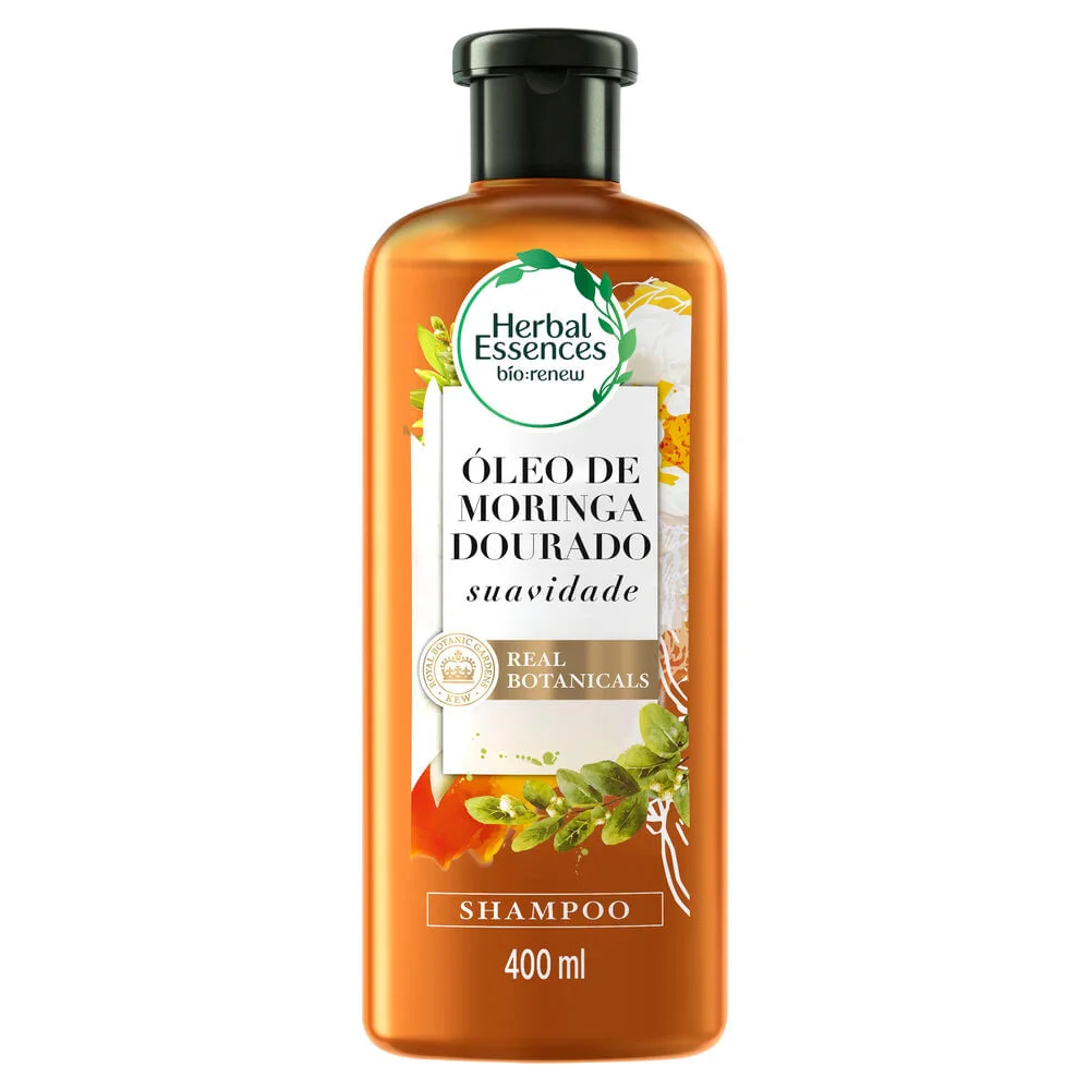 Shampoo Herbal Essences Bio Renew Suavidade Golden Moringa Oil 400ml