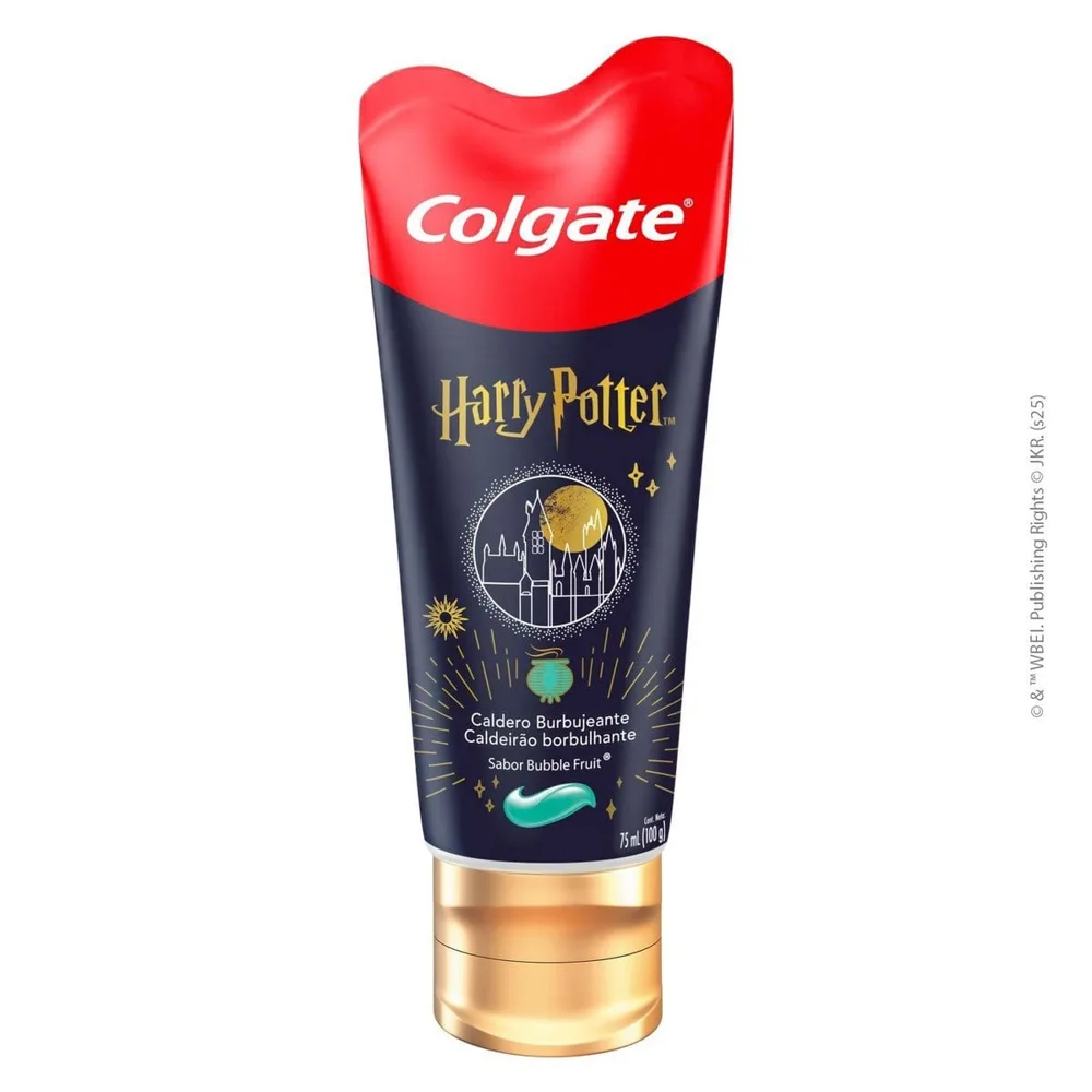 Gel Dental Infantil Colgate Com Flúor Sabor Bubble Fruit Harry Potter 100g