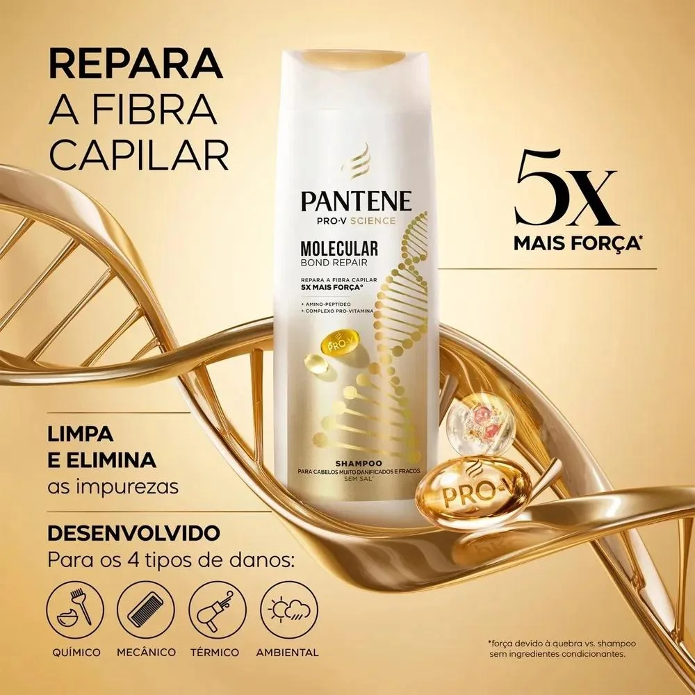 Pantene - Pro-V Molecular Bond Repair - Shampoo - 175ml