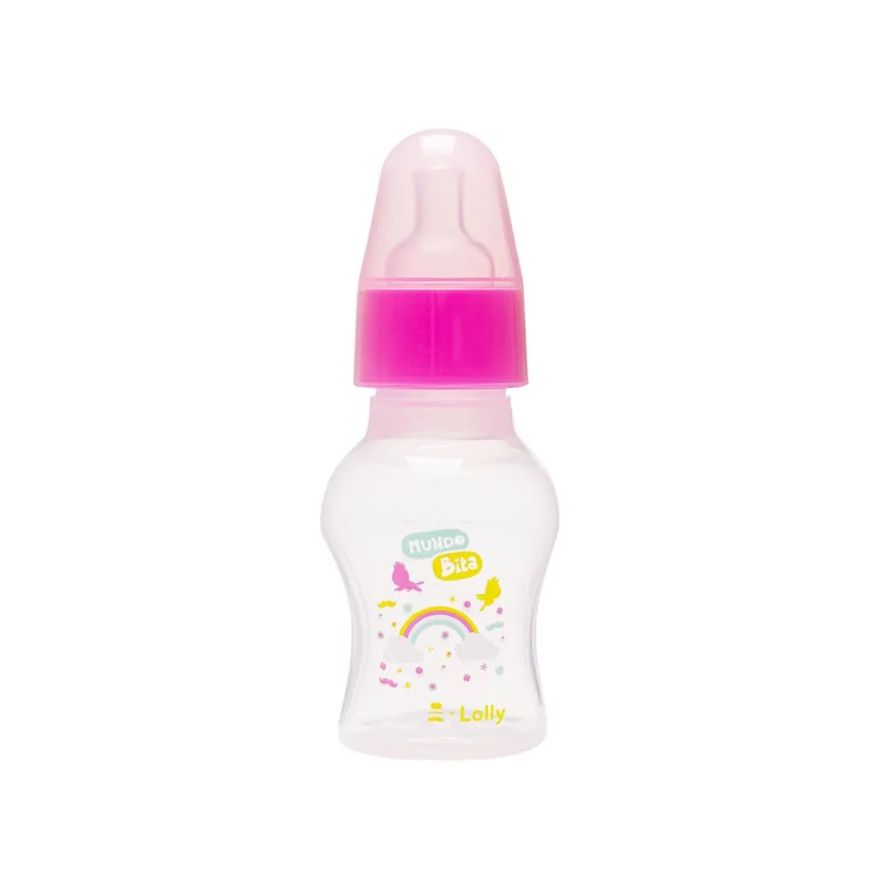 Mamadeira Chuquinha Lolly Kinddy Mundo Bita +0 meses Recém-Nascido 50ml 1 Unidade