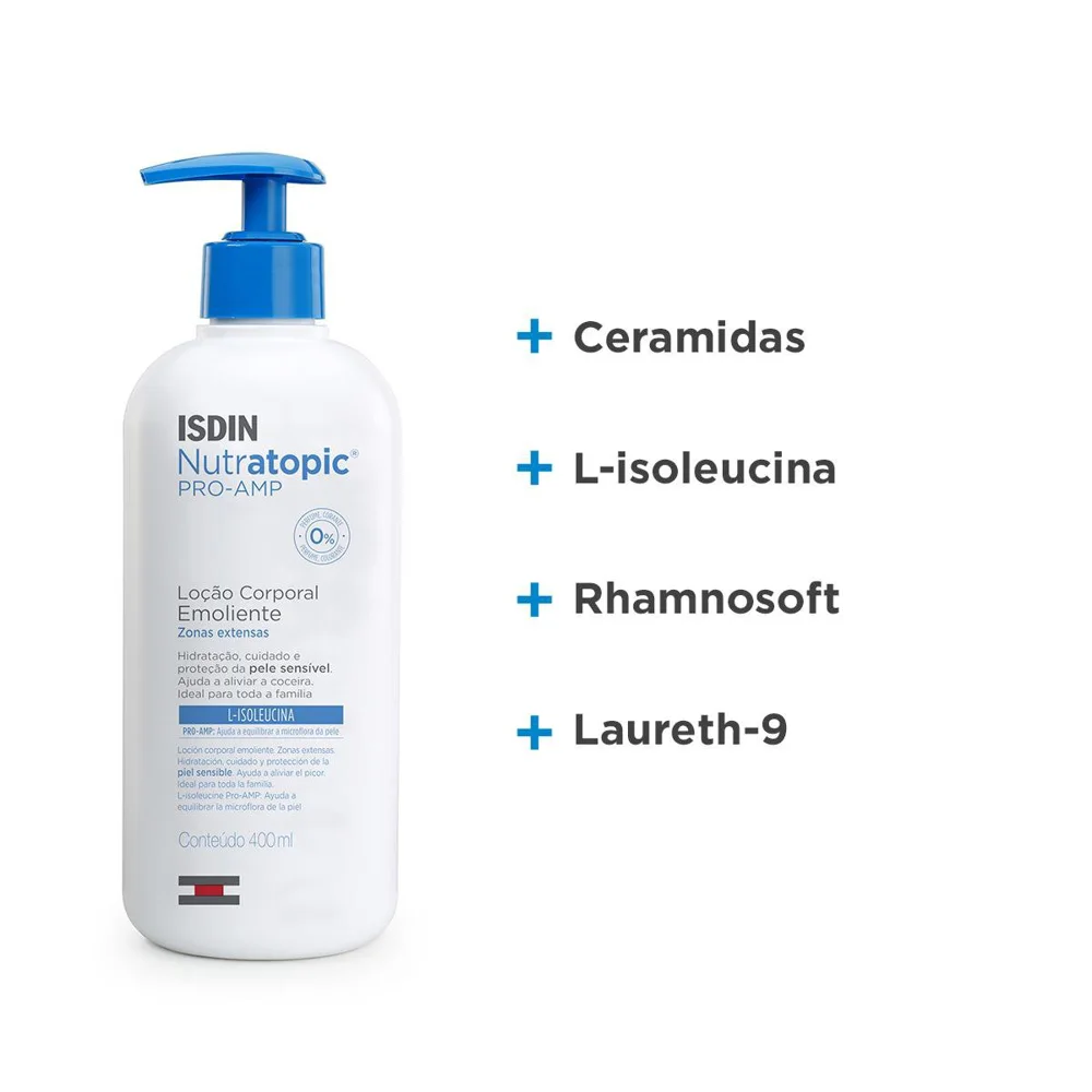 Loção Corporal ISDIN Nutratopic Pro-AMP Pele Atópica 400ml