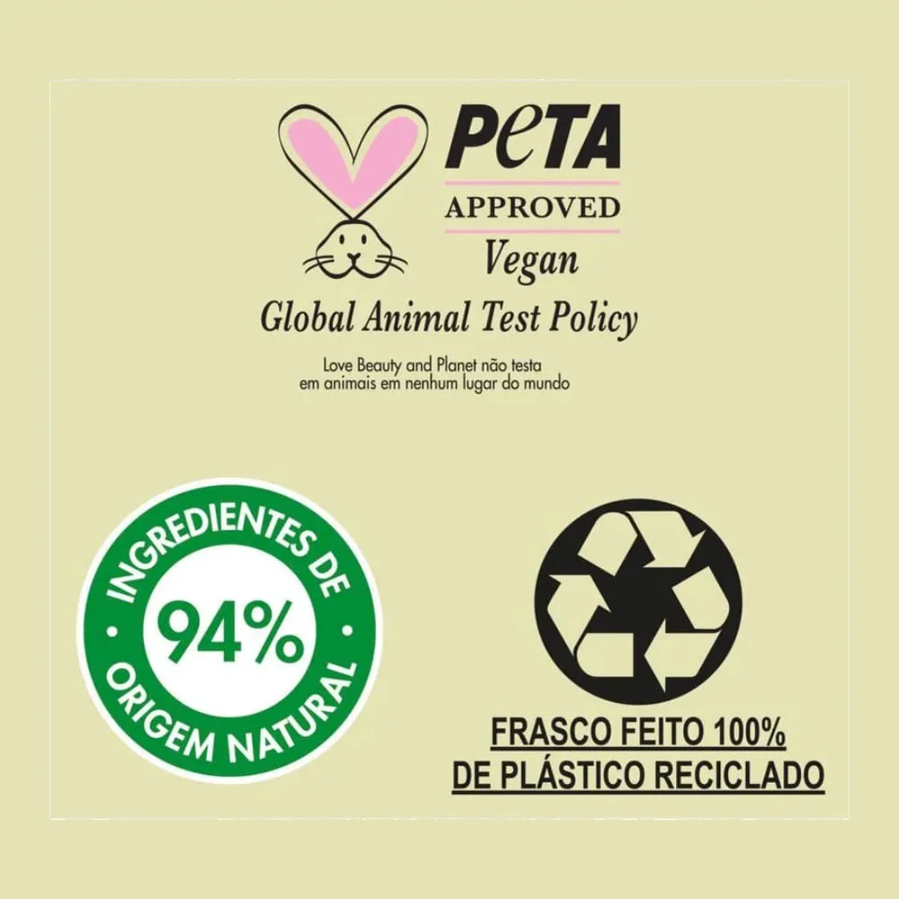Shampoo Love Beauty & Planet Detox Energizante Vegano 300ml