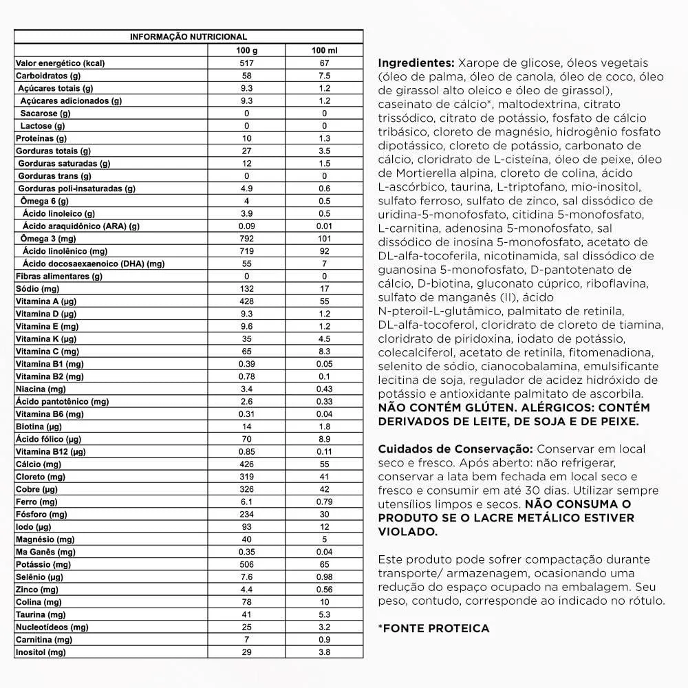 Fórmula Infantil Aptamil SL Sem Lactose de 0 a 3 anos 800g