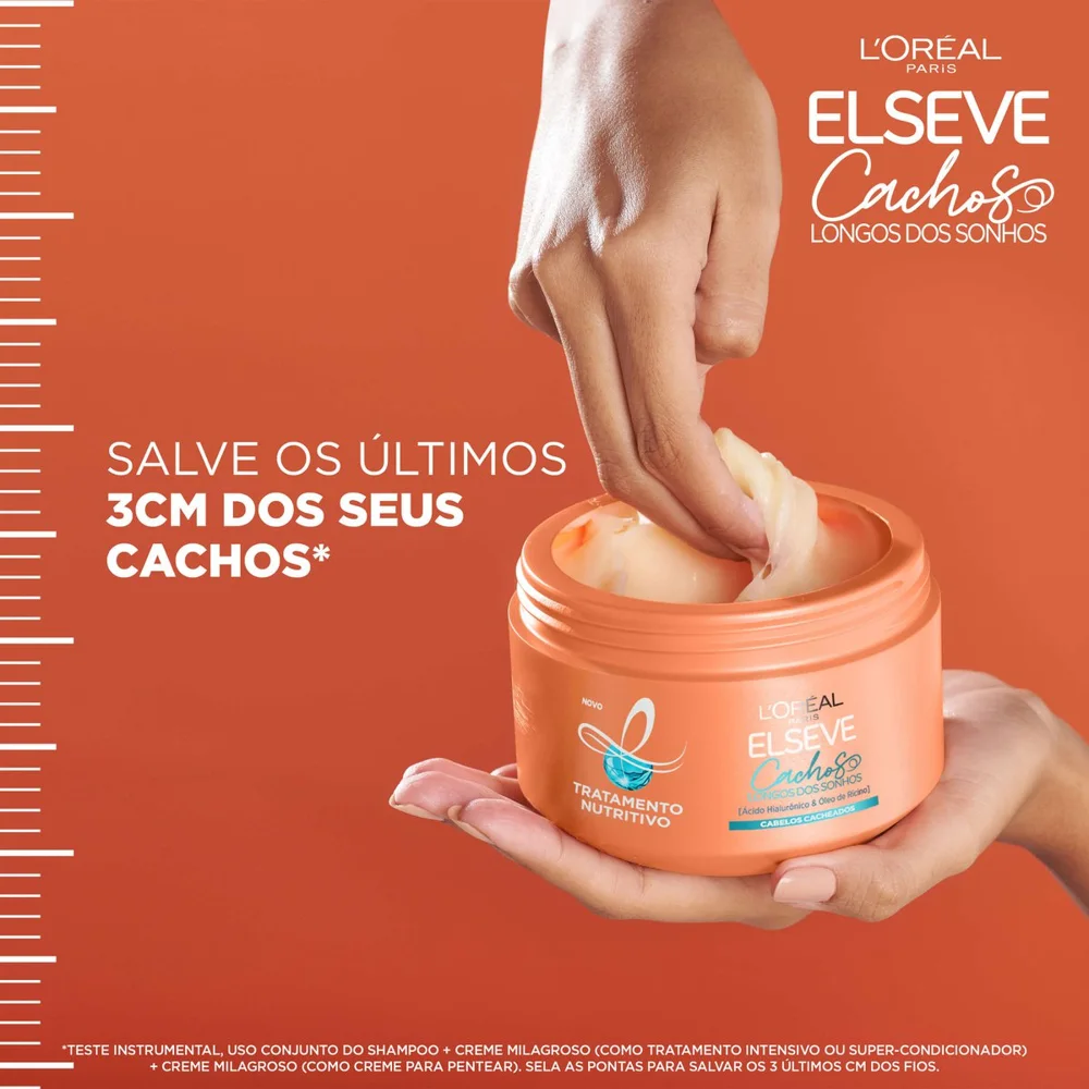 Creme de Tratamento Capilar Elseve Cachos Longos dos Sonhos Nutritivo 300ml