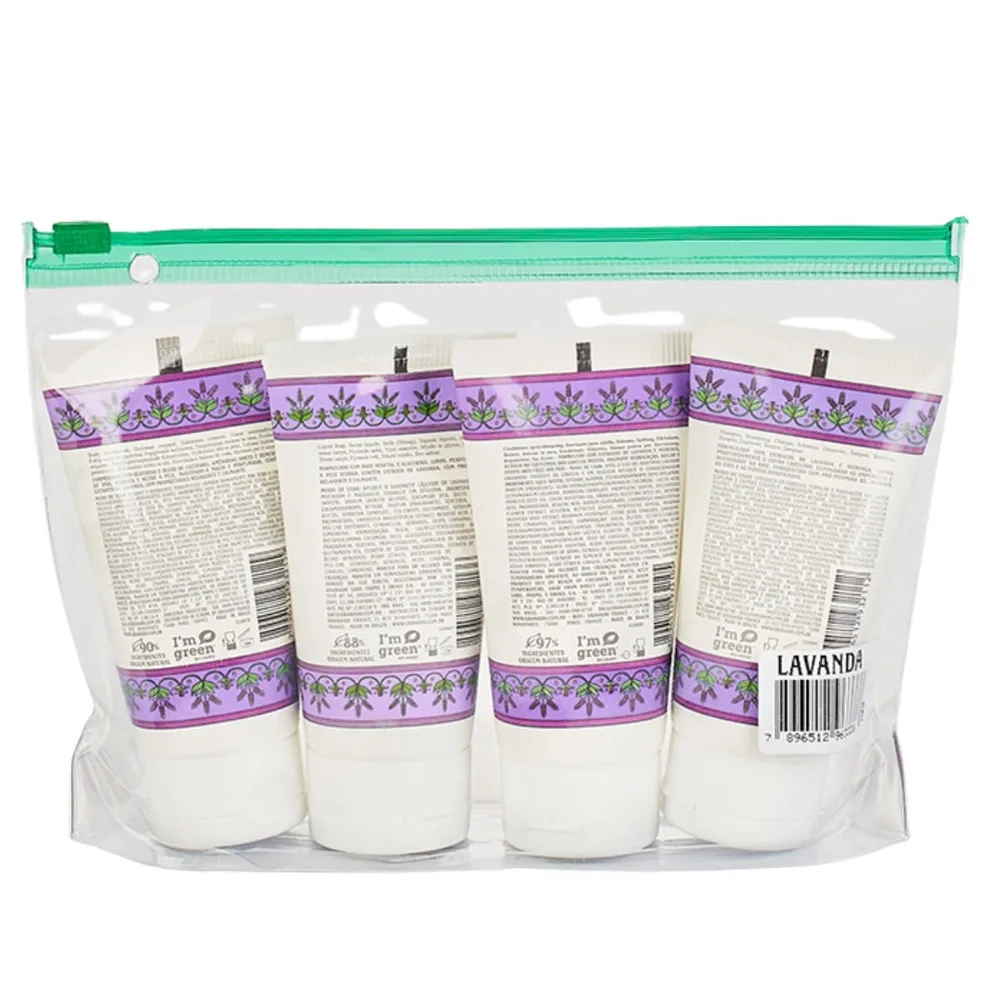 Kit Granado Terrapeutics Necessarie Lavanda 1 Shampoo 50ml + 1 Condicionador 50ml + 1 Sabonete 40ml + 1 Hidratante 50ml
