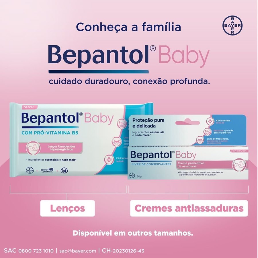 Bepantol Baby Lenços Umedecidos Hipoalergênico Com Pró Vitamina B5 - 192 Unidades Leve Mais E Pague Menos