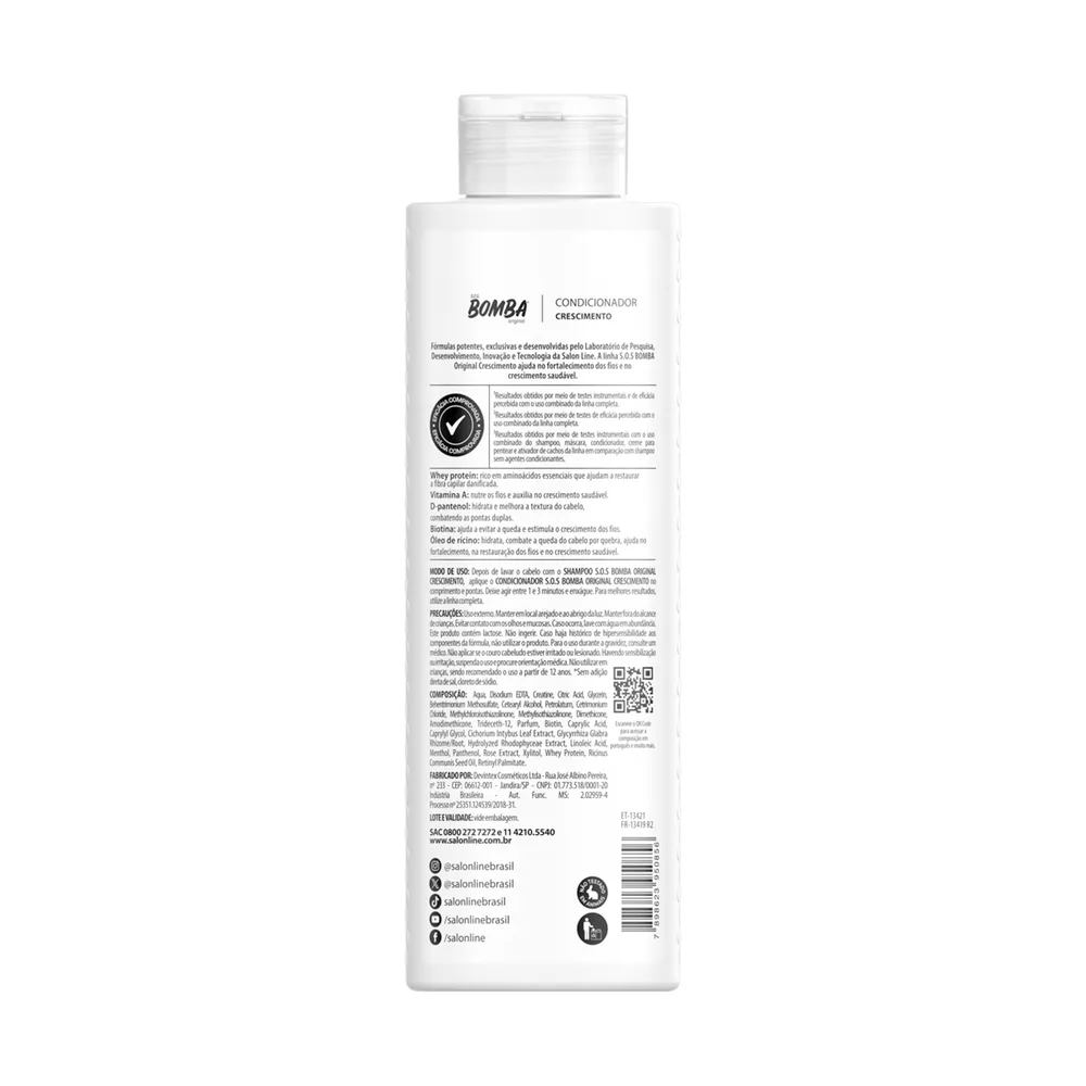 Condicionador Salon Line SOS Bomba Original 300ml