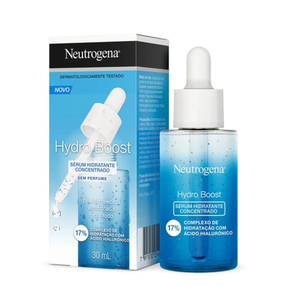 Sérum Facial Neutrogena Hydro Boost Hidratante Concentrado com Ácido Hialurônico 30ml