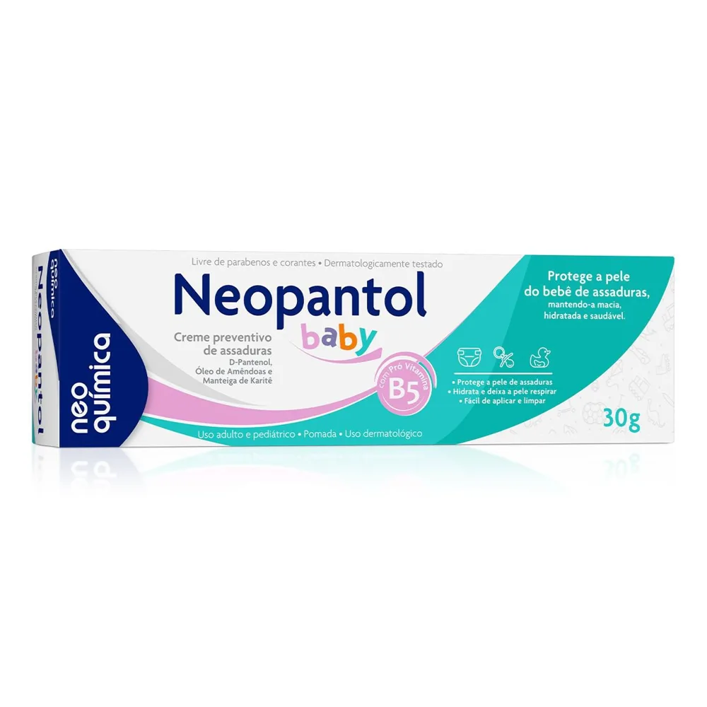 Creme Antiassaduras Neopantol Baby com Pró-Vitamina B5 Sem Fragrância 30g