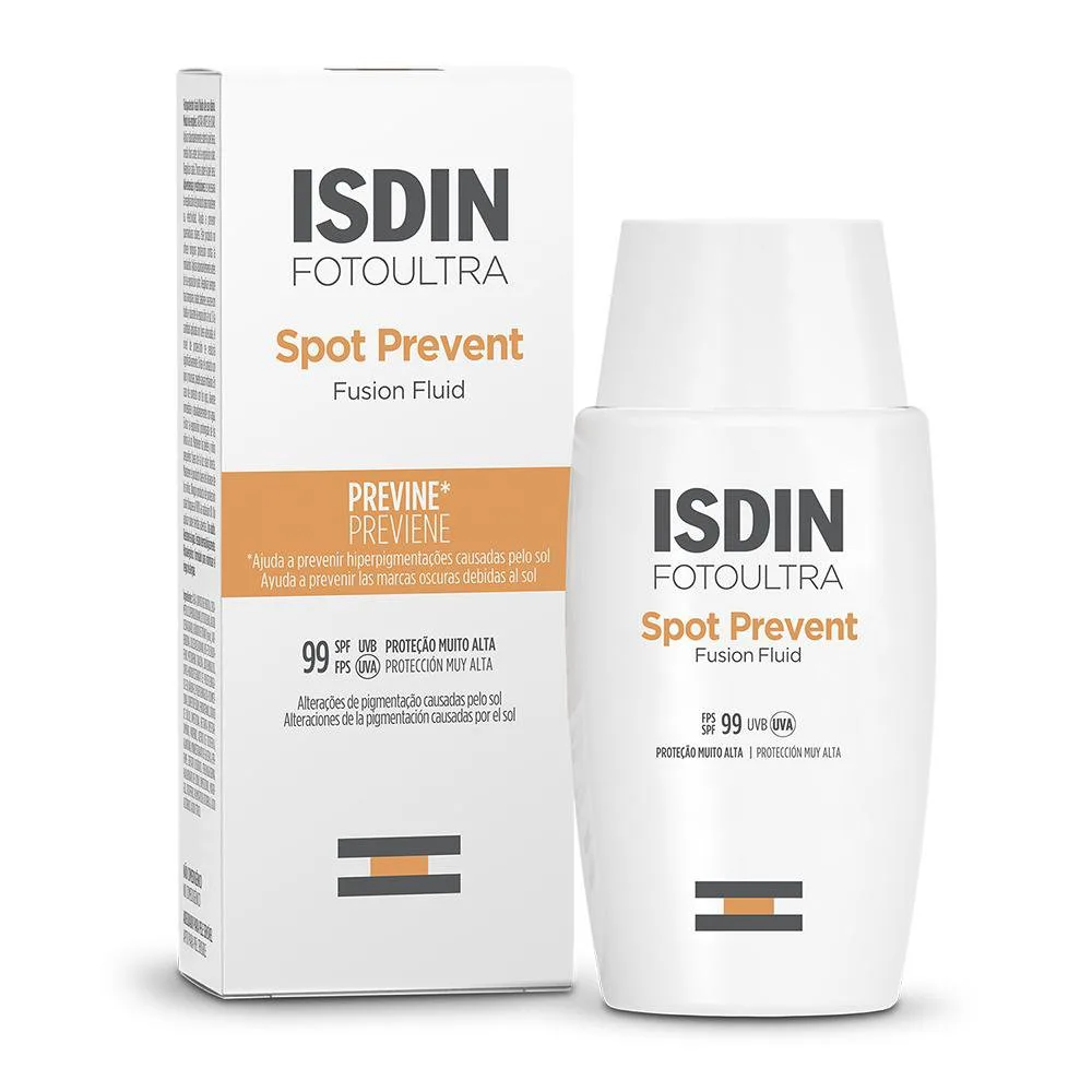Protetor Solar Facial ISDIN Spot Prevent FPS99 Fusion Fluid 50ml