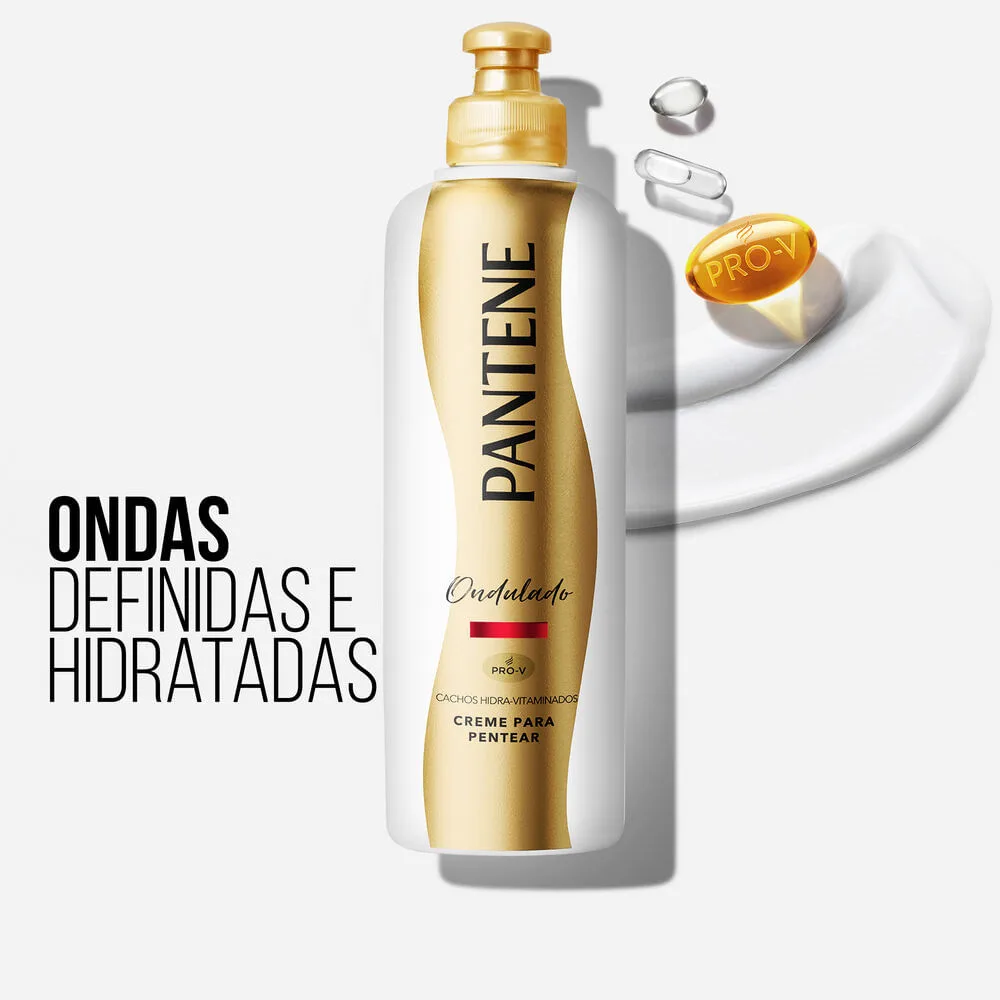 Creme Para pentear pantene cachos Hidra-Vitaminados Ondulados 240g