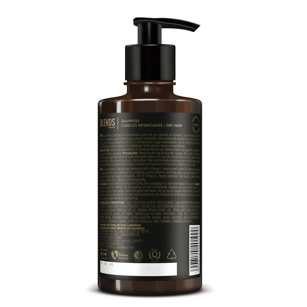 Shampoo Inoar Blends Rico em Vitamina C 300ml