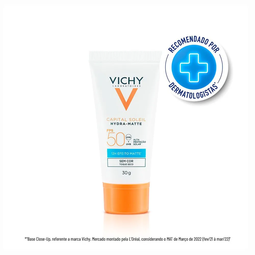 Protetor Solar Facial Vichy Capital Soleil Hydra Matte FPS50 30g