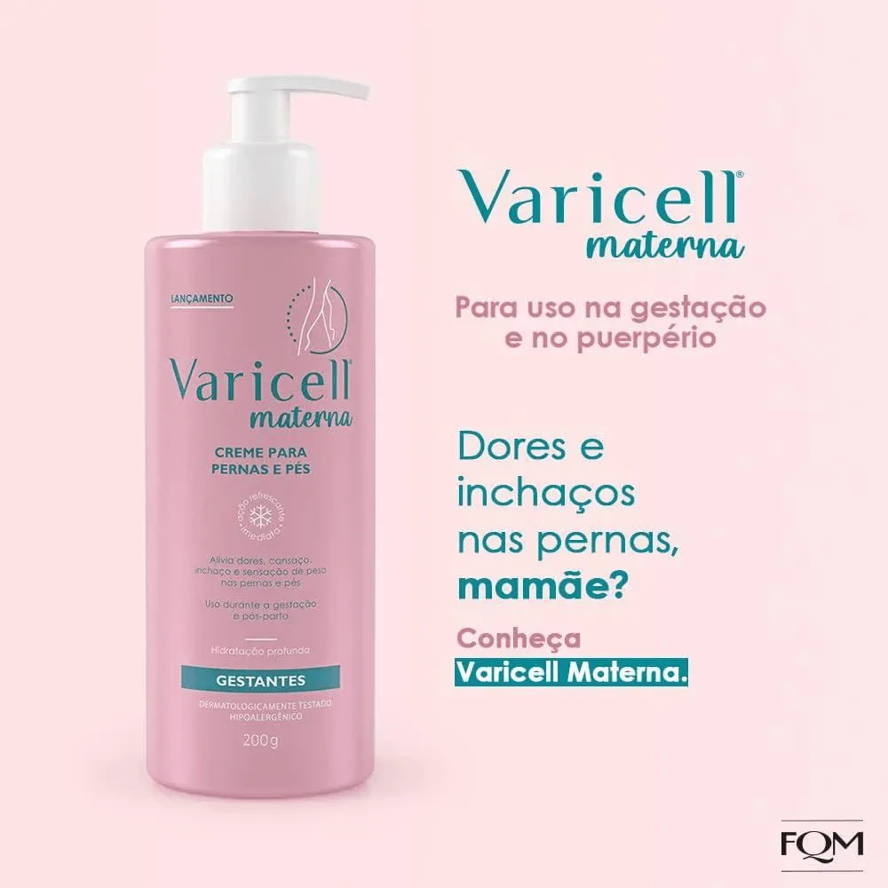 Creme Varicell Materna Hipoalergênico 200g