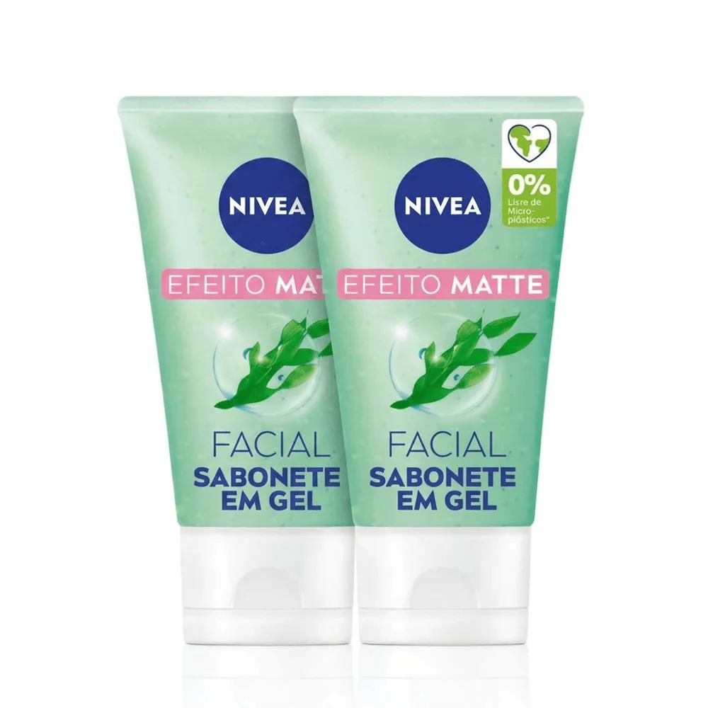 Kit 2 Unidades Gel de Limpeza Facial Nivea Efeito Matte 150ml