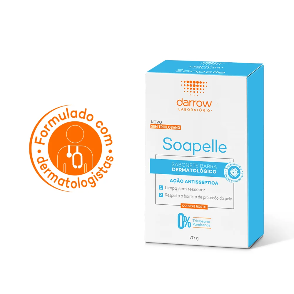 Sabonete em Barra Facial Soapelle Antisséptico 70g