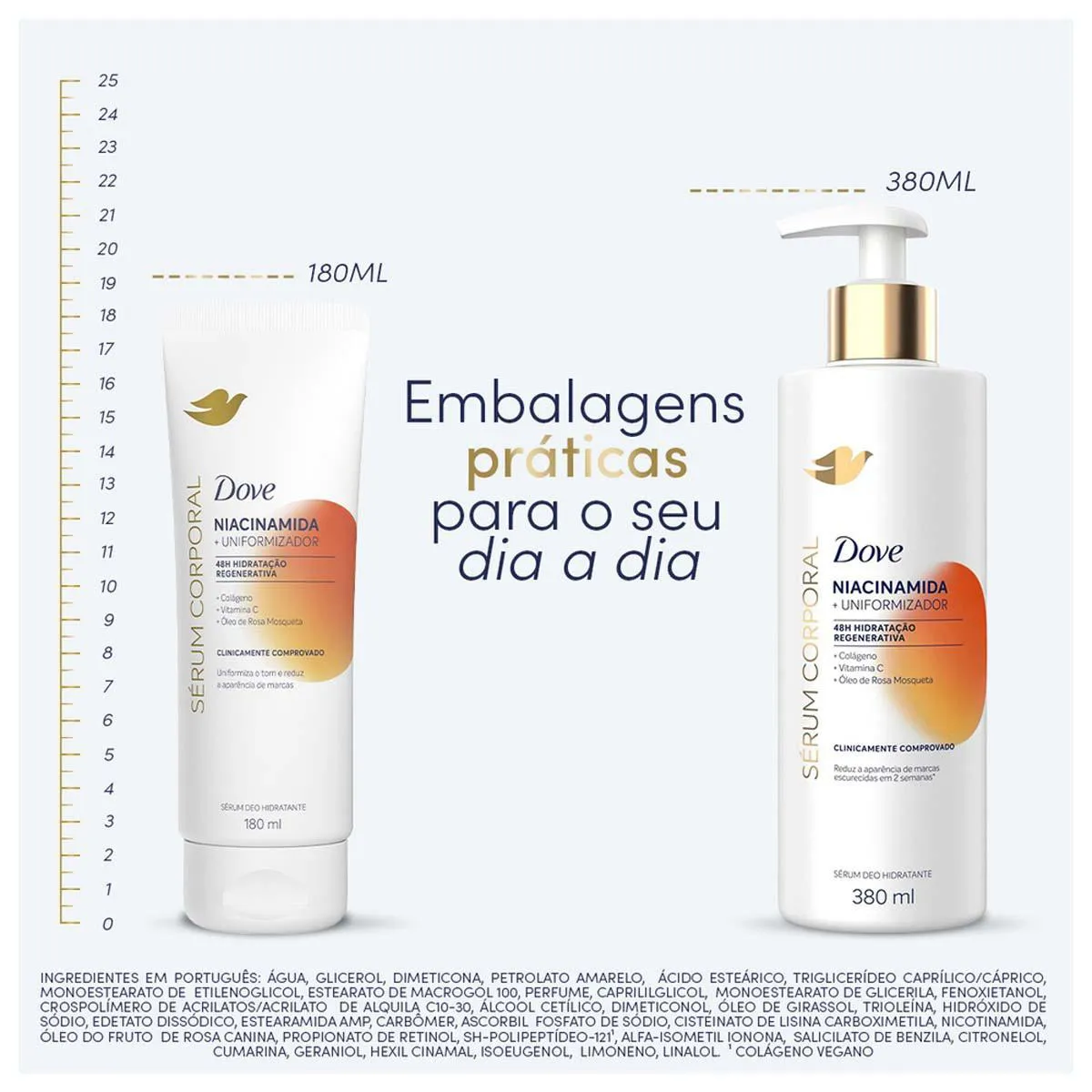 Sérum Hidratante Corporal Dove Niacinamida + Uniformizador 380ml
