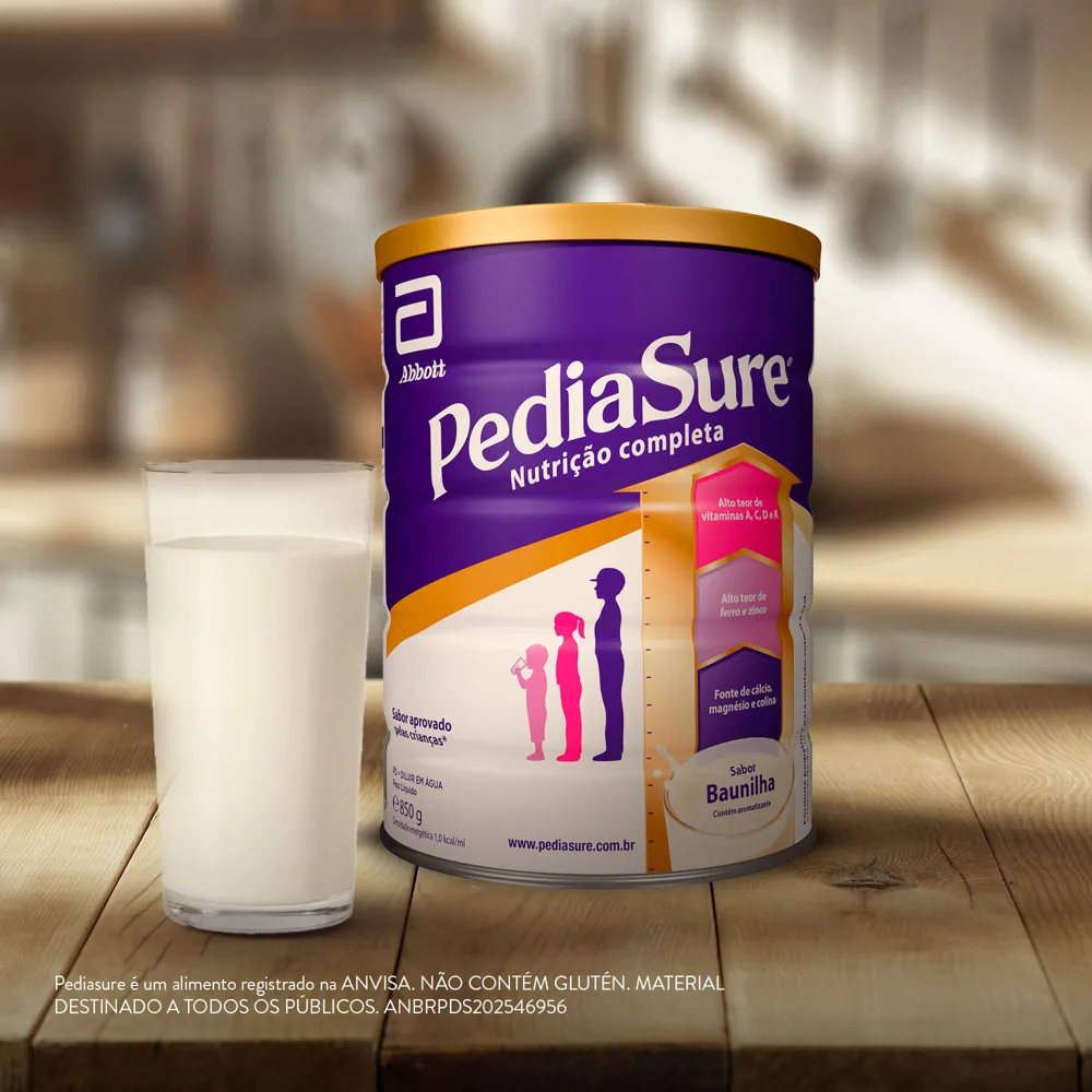 Suplemento Alimentar Infantil Pediasure Complete Sabor Baunilha +4 Anos 850g