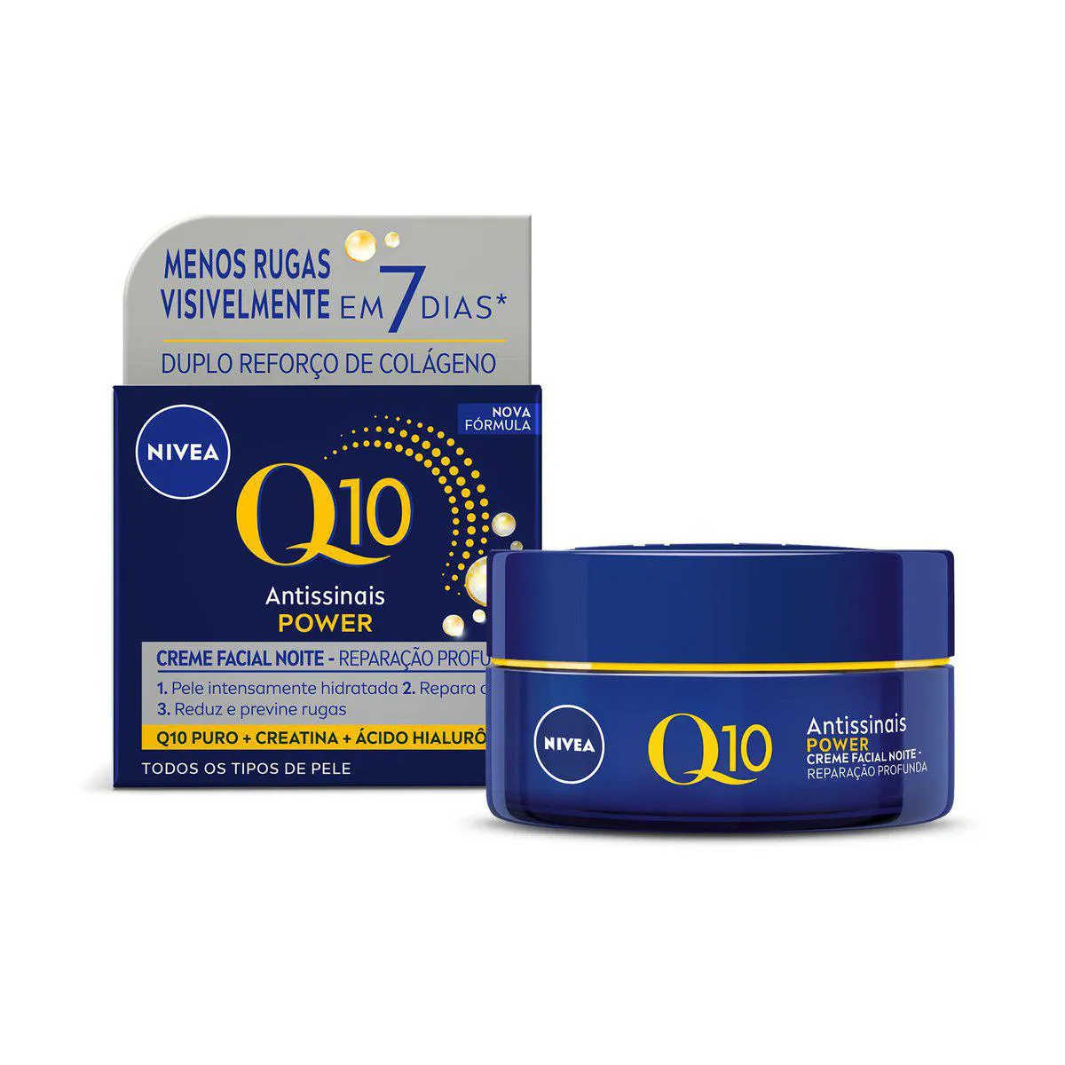 Nivea Q10 Power Creme Facial Antissinais Noite 49g