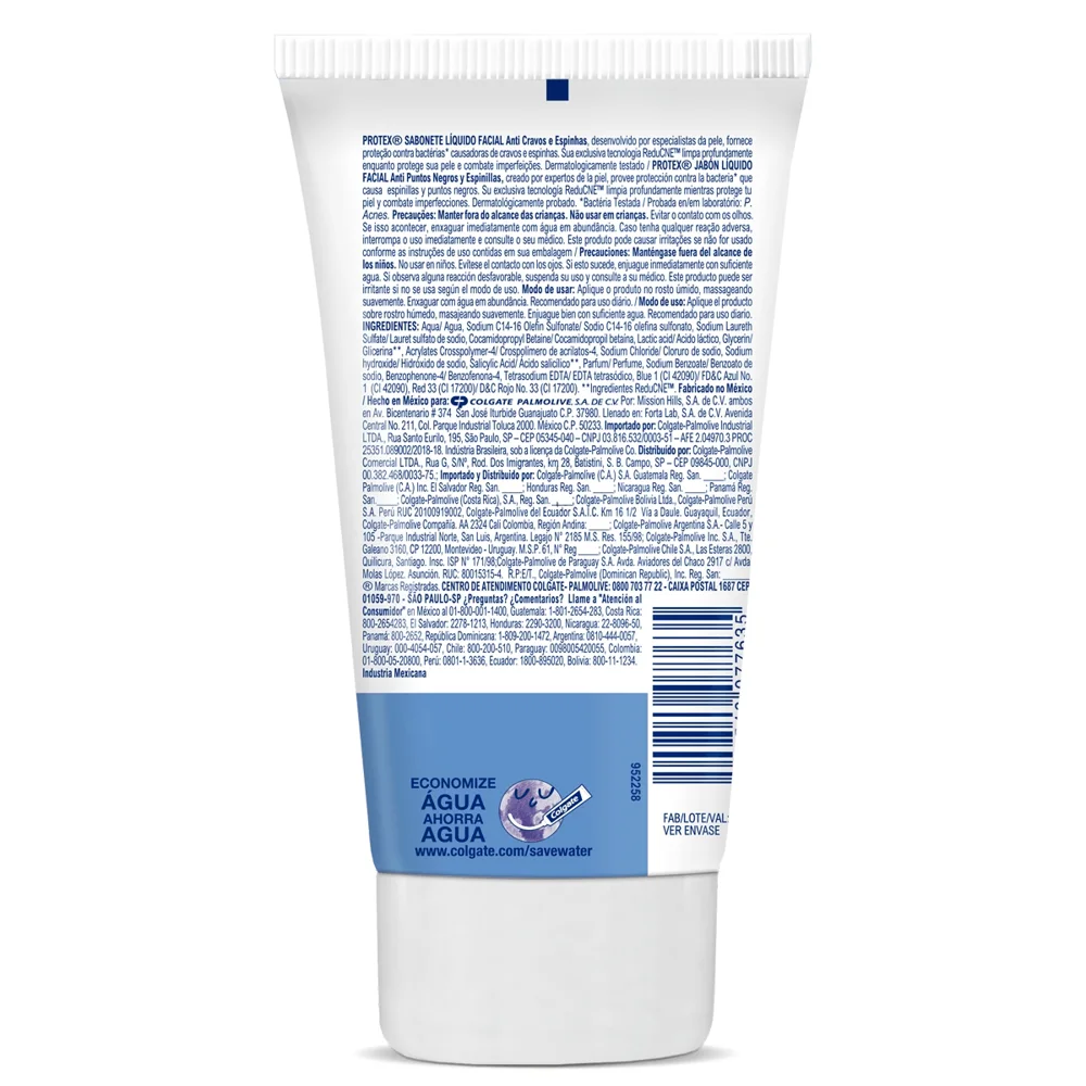 Sabonete Protex Facial Anti Cravos E Espinhas Líquido 150ml