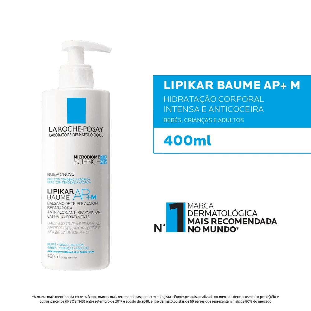 Creme Hidratante Lipikar Baume AP+M La Roche-Posay 400ml