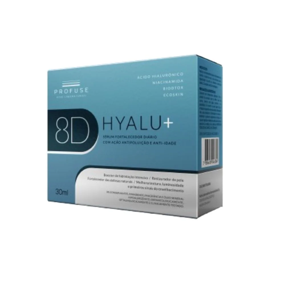 Sérum Facial Profuse 8D Hyalu+ Fortalecedor com Ácido Hialurônico 30ml