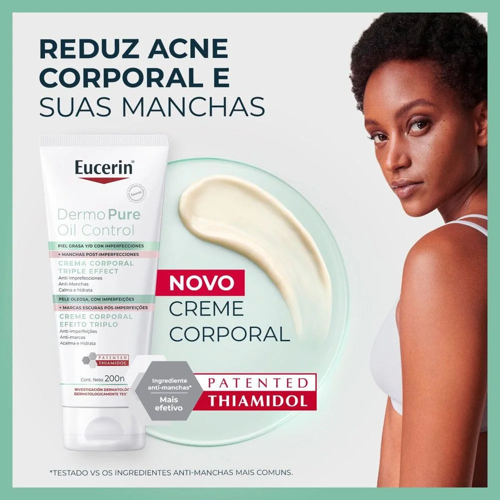 Creme Corporal Eucerin DermoPure Oil Control Efeito Triplo 200ml