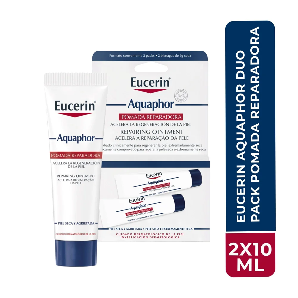 Kit Pomada Reparadora Eucerin Aquaphor Duo Pack 9g 2 Unidades