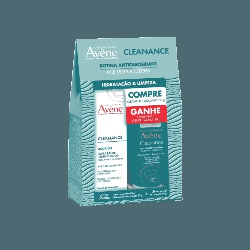 Kit Hidratante Facial Cleanance Avène 70g 1 Unidade + Gel de Limpeza Facial Cleanance Avène 40g 1 Unidade