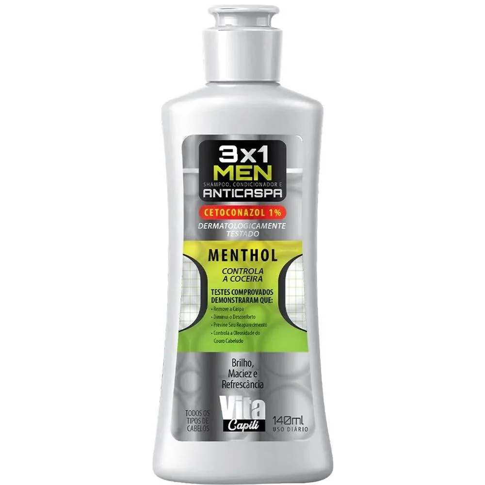 Muriel - Anticaspa Menthol 3 em 1 - Shampoo - 140ml