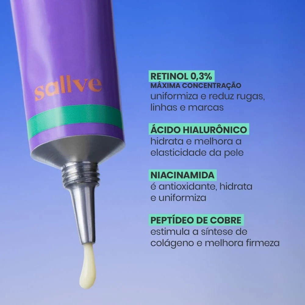 Sérum Facial Sallve Antissinais Retinol 0,3% 30ml