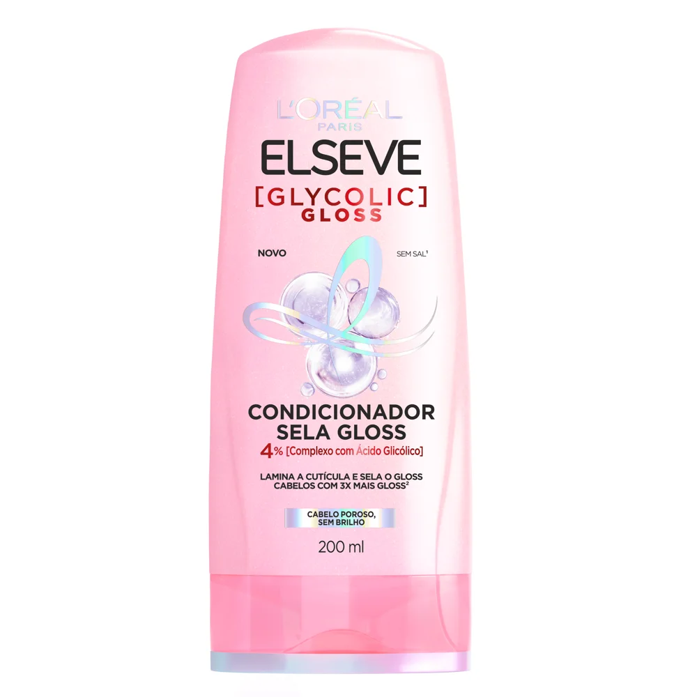 Condicionador Elseve Glycolic Gloss Sela Gloss 200ml