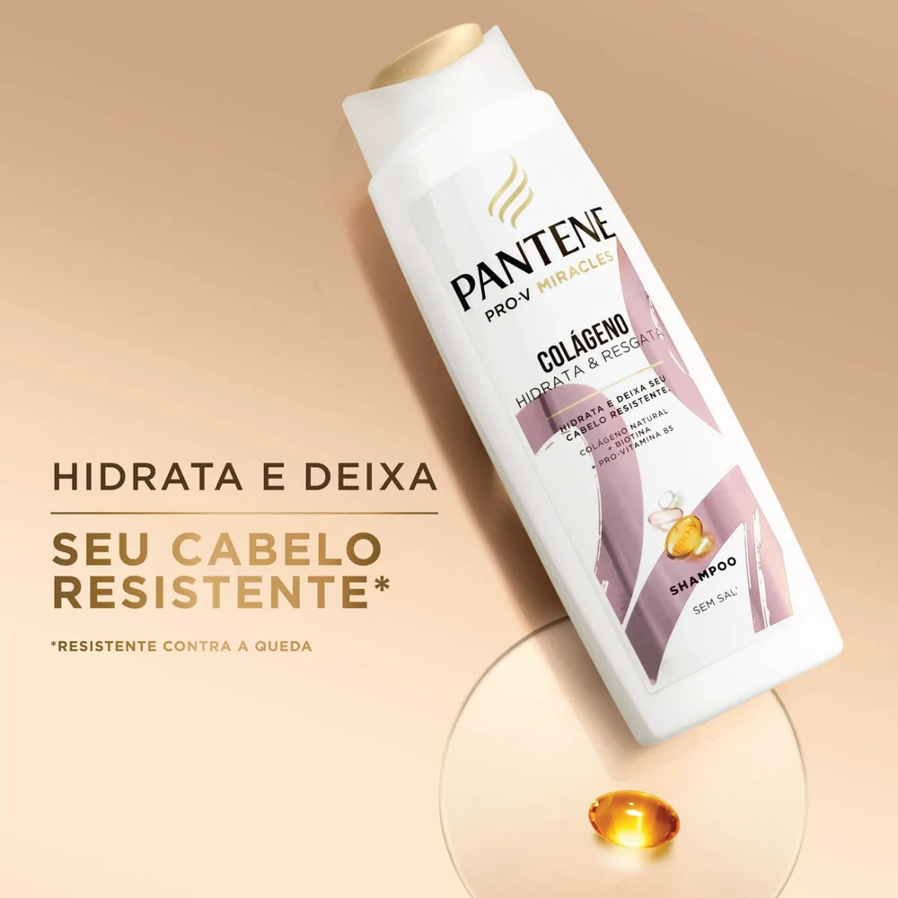 Shampoo Pantene Pro-V Miracles Colágeno Hidrata & Resgata 300ml