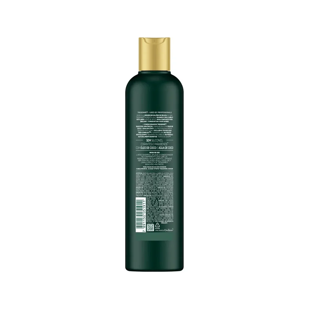 Condicionador TRESemmé Revitaliza Baixo POO + Nutrição Óleo de Coco e Água de Coco 400ml