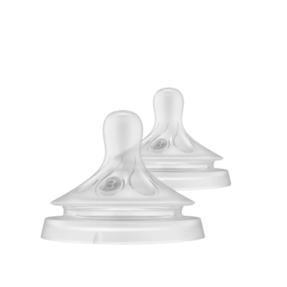 Bico para Mamadeira Philips Avent Pétala +1meses Fluxo Médio Silicone Tamanho 3 2 Unidades