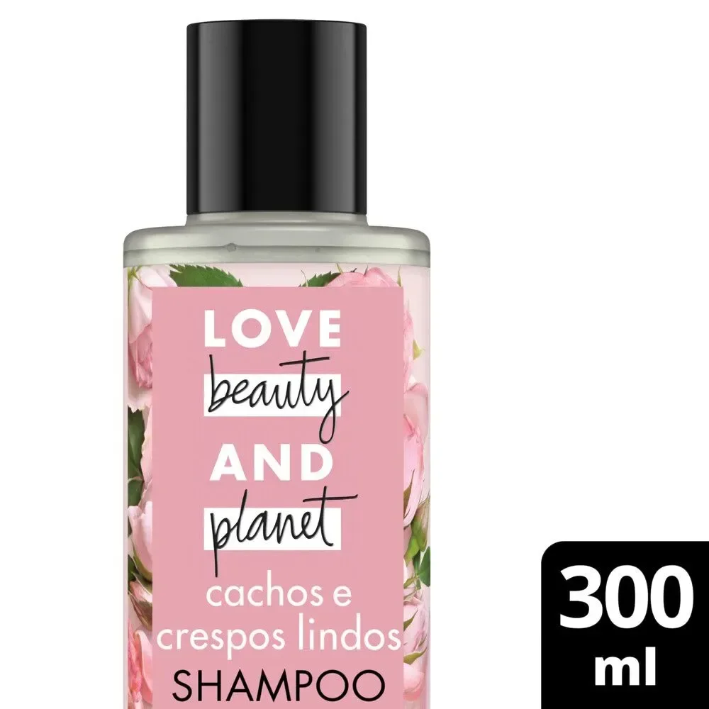Shampoo Love Beauty & Planet Cachos e Crespos Lindos Vegano 300ml