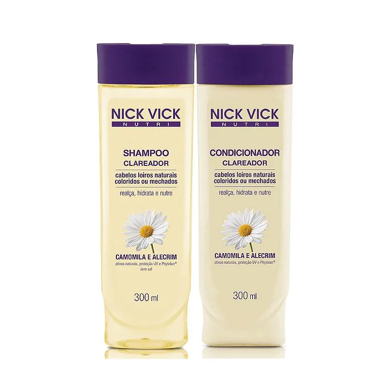 Nick Vick Nutri Clareador - Shampoo - Condicionador