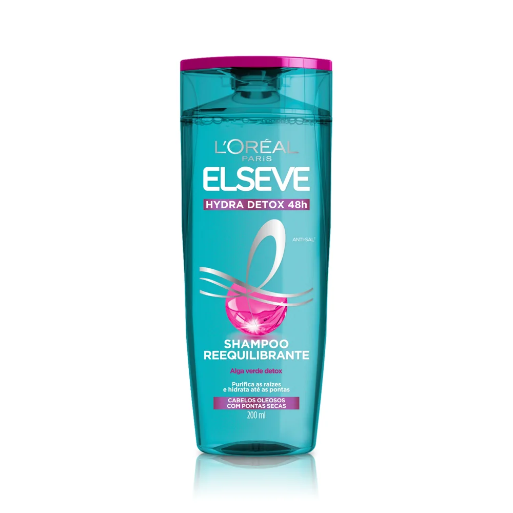 Shampoo Elseve Hydra Detox 48h Requilibrante 200ml