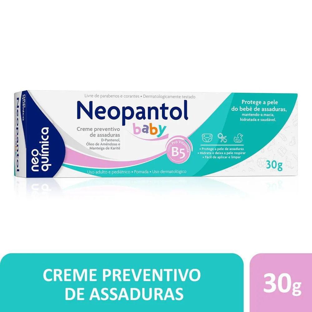 Creme Antiassaduras Neopantol Baby com Pró-Vitamina B5 Sem Fragrância 30g